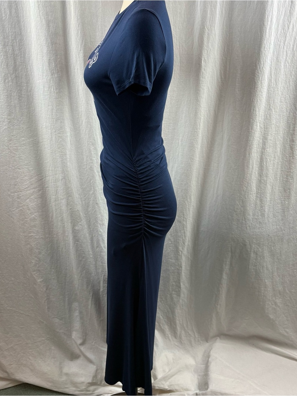 Anthropologie Navy Daily Practice Fitted Maxi Sporty Summer Dress M - Picture 7 of 13